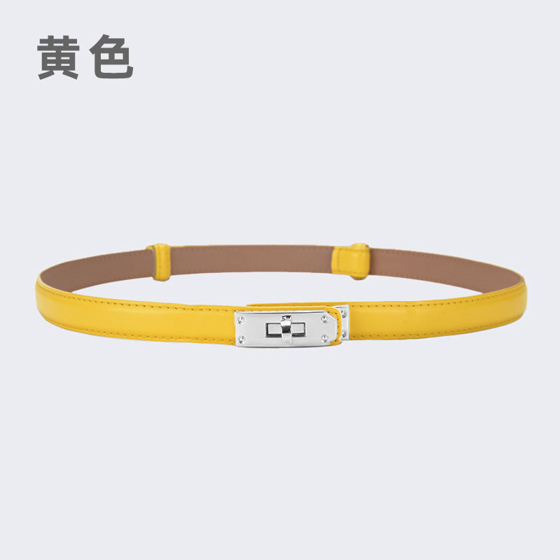 Wholesale women's thin belt skirt casual pants belt waist buckle belt